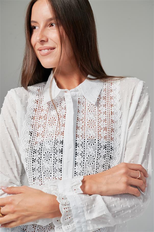 Camisa Vandal Plumeti Bordada